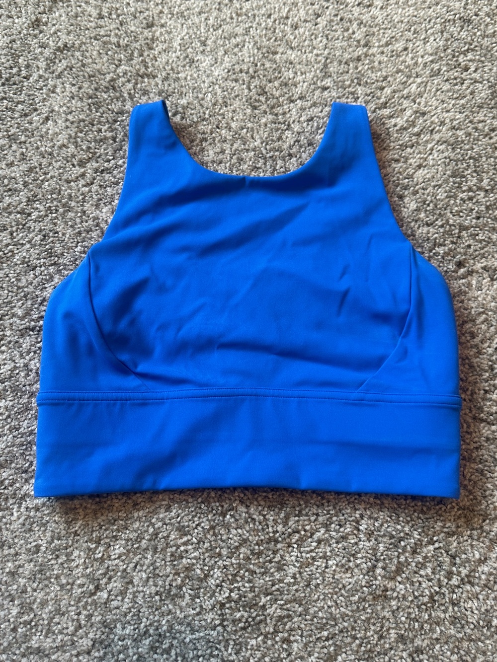 Lululemon Blue Women's High-Neck Crop Tank Top